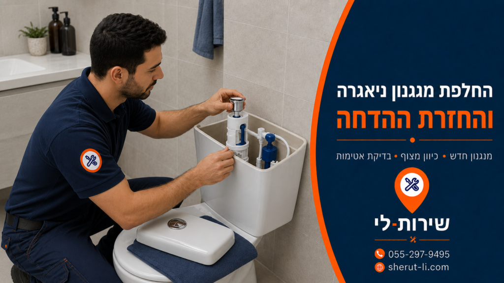 החלפת ניאגרה בבת ים החלפת ניאגרה בבת ים