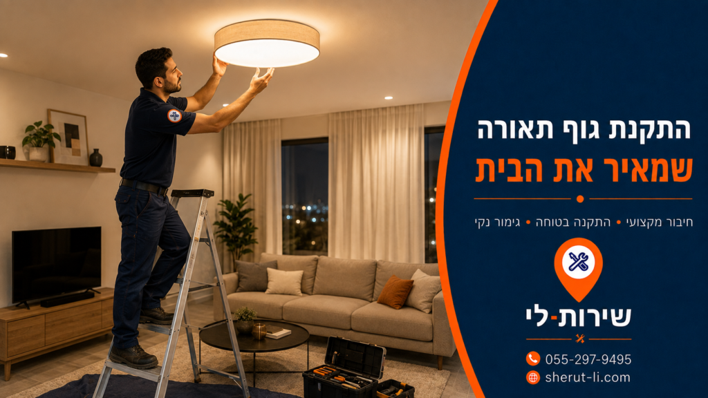 התקנת גוף תאורה ביקנעם עילית התקנת גוף תאורה ביקנעם עילית