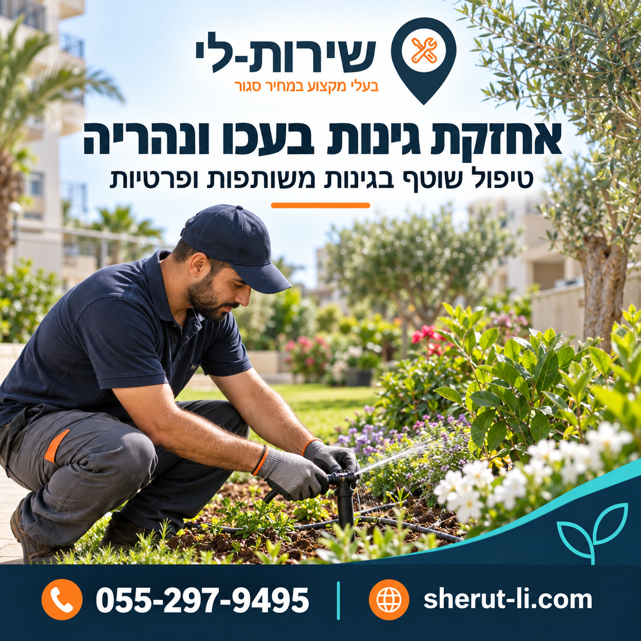 אחזקת גינות בעכו ונהריה - גינות משותפות ופרטיות